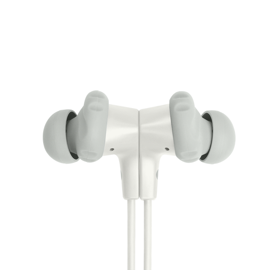 JBL Endurance Run 2 Wired - White - Waterproof Wired Sports In-Ear Headphones - Detailshot 1
